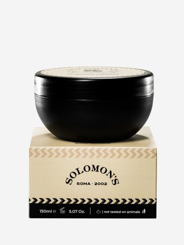 Sapone da barba in crema mandorla amara Solomon's