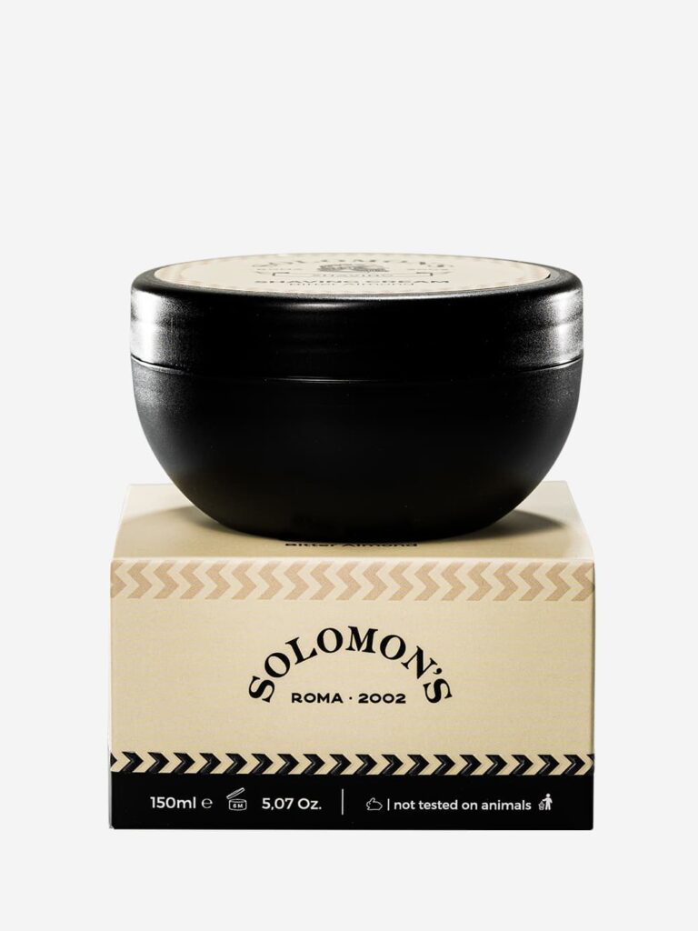 Sapone da barba in crema mandorla amara Solomon's